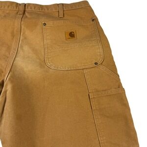 Carhartt B136 BRN Double Knee‎ Work Pants Carpenter Brown 36x34 Cotton Mens